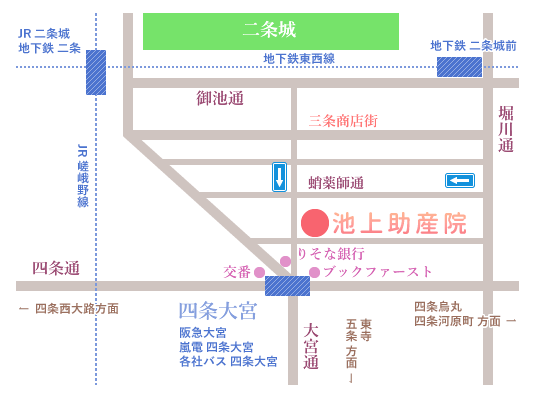 池上助産院へのアクセス